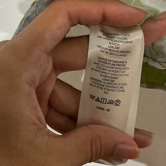 Anthropologie Maeve Green Floral London Sleeveless Blouse Sz L - Picture 7 of 12